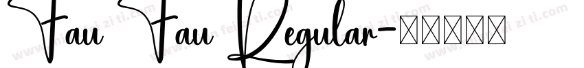 Fau Fau Regular字体转换